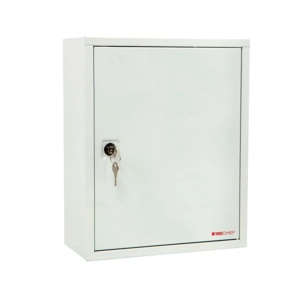 Firechief FMDCK-WHITE Metal Document Cabinet, Key Lock, White
