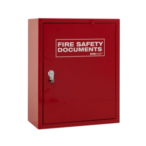 Firechief FMDC-RED Metal Document Cabinet, Seal Latch - Red