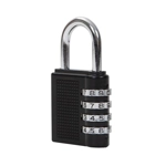 Firechief PLP40C Black Bodied 40mm 4 Dial Combination Padlock Firechief PLP40C Black Bodied 40mm 4 Dial Combination Padlock