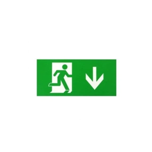 Firechief FEBL-D Exit Box Legend - Down Arrow