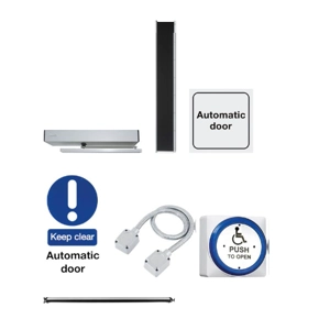 Hoppe Automation Kit 13 Commercial Single Door Full Safety Hardwired Activation Push Pads For 2000mm