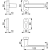 Hoppe M1642/30P/30PS Profile Door Handles - Los Angeles Lever Complete With Euro Escutcheons