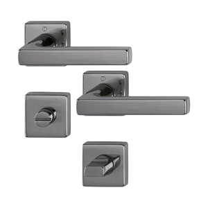 HOPPE Dallas Lever Complete with Lever Key Escutcheons M1643/843K/843KS - Satin Anthracite