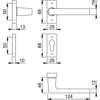 Hoppe M1643/844P/844PS Profile Door Handles - Dallas Lever Complete With Euro Escutcheons
