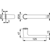 Hoppe M1643/845 Dallas Handle Sets for Interior door