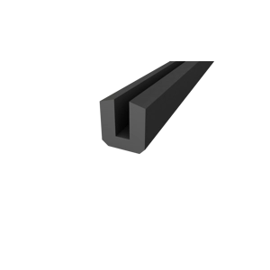 Norseal Pyroplex Uch30 R8193 U-Channel 15.5X10.7mm Black