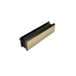 Norseal LET-BK fire rated letterplate BLACK FRAME Norseal LET-BK fire rated letterplate BLACK FRAME