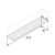Unistrut White PVC Closer Strip 3m Unistrut White PVC Closer Strip 3m
