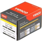 TIMCO ZYP Multi-Fix Concrete Screw - 7.5 x 100 - Yellow - Box of 100 TIMCO ZYP Multi-Fix Concrete Screw - 7.5 x 100 - Yellow - Box of 100