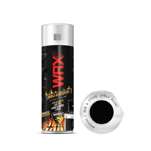 WRX Spray Paint 400ml – Stove Spray Paint Black R9005H – Renews BBQ’s, Fire Pits, Wood Burners