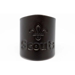 Scouts Plain Embossed Leather Woggle
