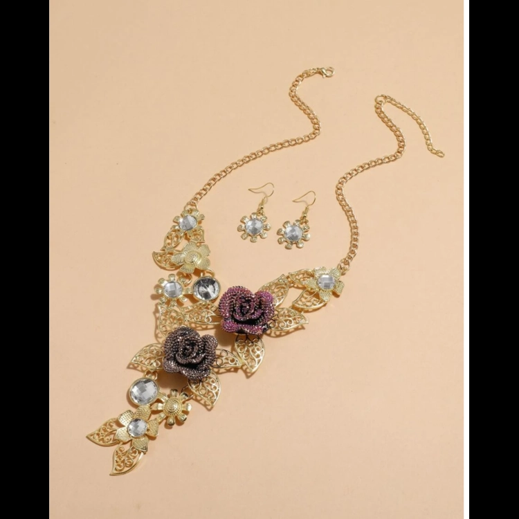 2 Pieces Gemstone Necklace set