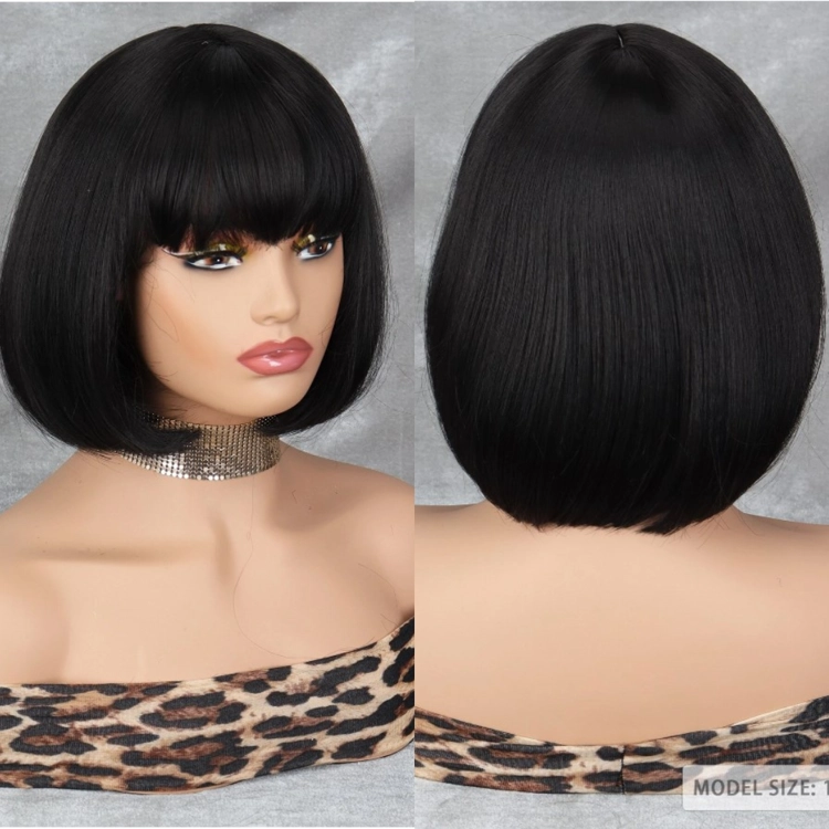 Black Short Wig| Synthetic H..