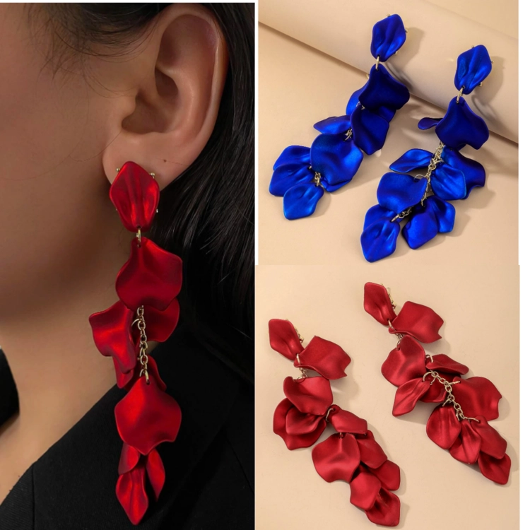 Petal Drop Dangle Earri..