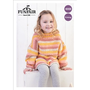 Emu Funfair childs Guernsey Sweater Pattern 4008