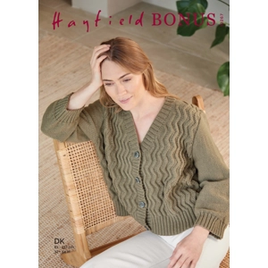 Hayfield Bonus DK Cardigan Pattern 10267
