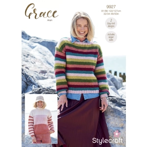 Grace Aran Sweaters Pattern 9927