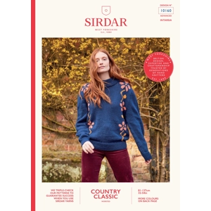 Sirdar Country Classic Worsted/Aran Jumper Pattern 10160