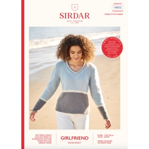 Sirdar girlfriend Chunky Jumper Pattern 10052