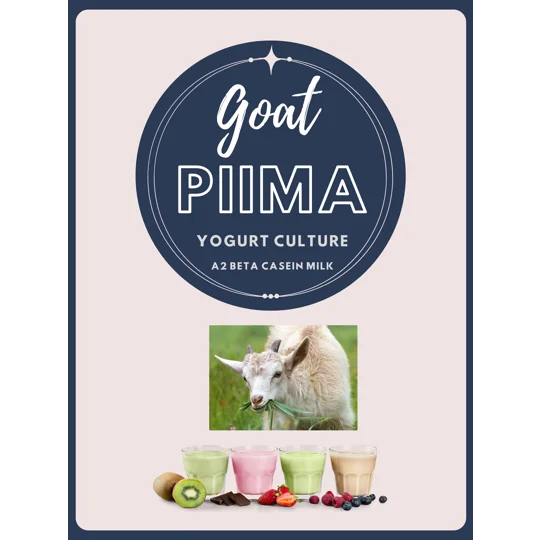 Goat Milk Piima Yogurt Starter. Mesophilic Yogurt Culture
