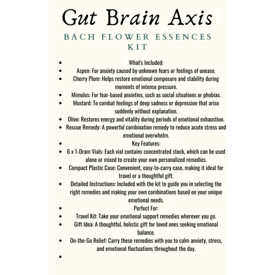 Gut Brain Axis Bach Flowers Kit