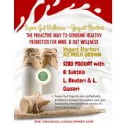 A2 Milk SIBO Yogurt Starter with Bacillus Subtilis, L. Reuteri & L. Gasseri, Super Gut Yogurt Kit