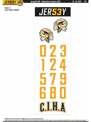 CIHA Helmet Stickers