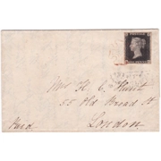 Great Britain 1840 1 d. Black Pl. 6 (SG 2)