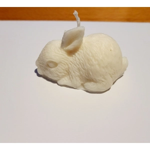 Natural little Soy bunnie candle - Unscented 5 x 3 cm
