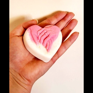 Black Orchid - Romantic love engagement heart soap - Shea Oatmeal