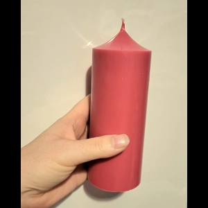 14 cm Coloured Scented Soy pillar candle