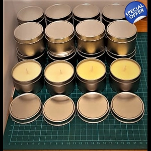Scented 20 x Soy Scented Candle Tins 20 hr