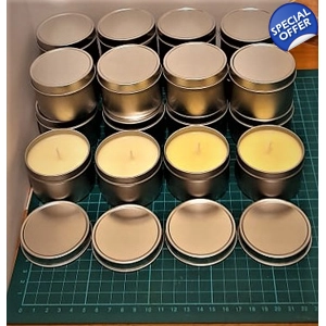 Scented 20 x Soy Scented Candle Tins 20 hr