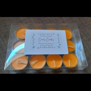 24 Yellow Soy Tea Lights – Unscented