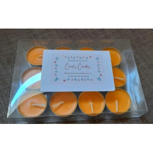 24 Yellow Soy Tea Lights – Unscented