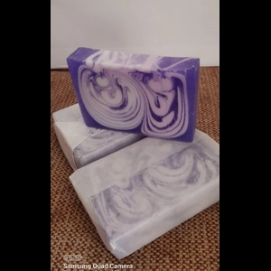 Lavender Swirl Soap Slice – Purple
