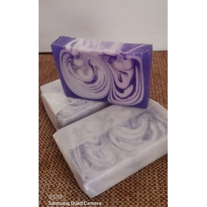 Lavender Swirl Soap Slice – Purple