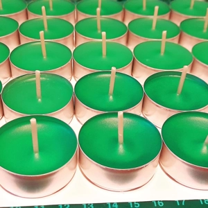 12 Green Tea Lights – Unscented