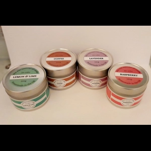 4 Scents 20 x Soy candle Tins