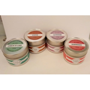 4 Scents 20 x Soy candle Tins