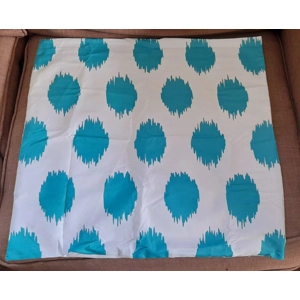 Teal Smudge - Cushion Cover 58cm