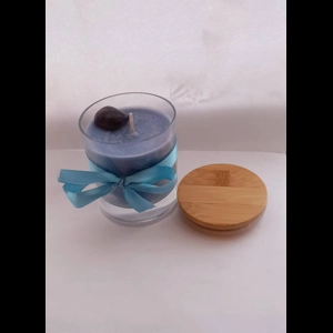 Spa Day - Amethyst blue soy glass jar candle 34 hr