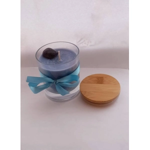 Spa Day - Amethyst blue soy glass jar candle 34 hr