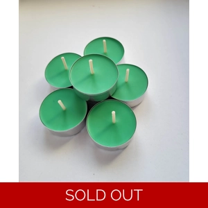 6 Green Tea Lights – Unscented
