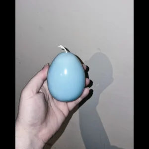 Cream Soy egg 7cm Little pillar candle 8cm