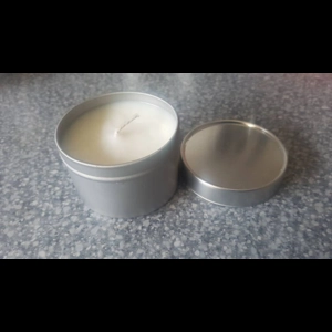 20 hr Chocolate Orange Soy candle Tin - White