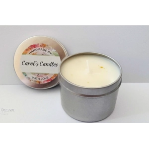 Jasmine Soy candle Tin 22 hr - White Jasmine Soy candle Tin 22 hr - White