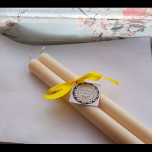 Soy Church dinner candle stick x2 30cm