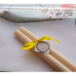 Soy Church dinner candle stick x2 30cm