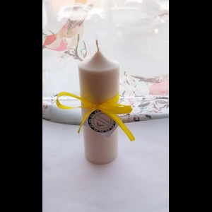 2x Soy Church pillar candle 390g - 17cm x 6 cm